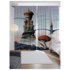 Портьеры JoyArty Магический город на ленте 265 см (p-14954)