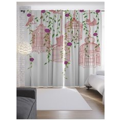 Портьеры JoyArty Домашние голуби на ленте 265 см (p-14259)