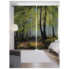 Портьеры JoyArty Лесной отдых на ленте 265 см (p-15129)