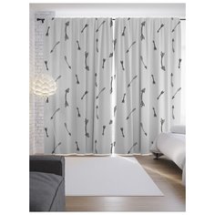 Портьеры JoyArty Дождевые стрелы на ленте 265 см (p-14632)