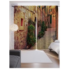 Портьеры JoyArty Старый город на ленте 265 см (p-11771)