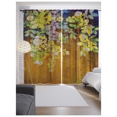 Портьеры JoyArty Висячие цветы на ленте 265 см (p-13891)