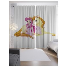 Портьеры JoyArty Фея с единорогом на ленте 265 см (p-11968)