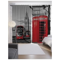 Портьеры JoyArty Эксурсия по Лондону на ленте 265 см (p-14659)