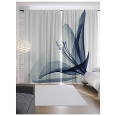 Портьеры JoyArty Крупный цветок на ленте 265 см (p-14452)