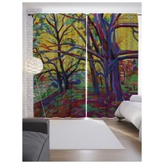 Портьеры JoyArty Зачарованные леса на ленте 265 см (p-15124)