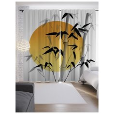 Портьеры JoyArty Солнечный бамбук на ленте 265 см (p-15780)