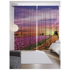 Портьеры JoyArty Ветряные красоты на ленте 265 см (p-13688)