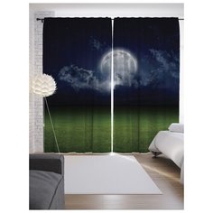 Портьеры JoyArty Таинственная луна на ленте 265 см (p-12874)