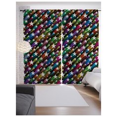 Портьеры JoyArty Звездные шлейфы на ленте 265 см (p-11575)