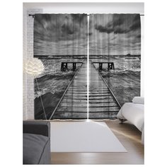 Портьеры JoyArty Бурные воды на ленте 265 см (p-13843)