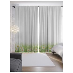 Портьеры JoyArty Теплая полянка на ленте 265 см (p-13636)