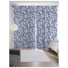 Портьеры JoyArty Цветочные мозаики на ленте 265 см (p-12334)