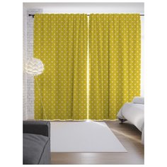 Портьеры JoyArty Простой горошек на ленте 265 см (p-13413)