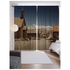 Портьеры JoyArty Проселочная дорога на ленте 265 см (p-11775)