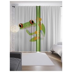 Портьеры JoyArty Наблюдательная квакша на ленте 265 см (p-15244)