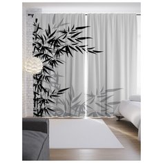 Портьеры JoyArty Лиственные объятия на ленте 265 см (p-15776)