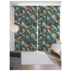 Портьеры JoyArty Водолазы с медузами на ленте 265 см (p-12951)