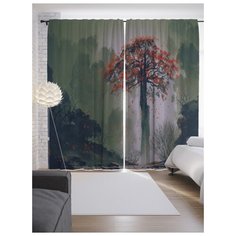 Портьеры JoyArty Манящее дерево на ленте 265 см (p-12910)