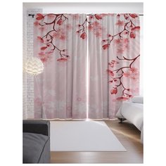 Портьеры JoyArty Райские перемены на ленте 265 см (p-12197)
