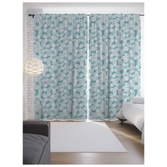 Портьеры JoyArty Цветочная дорога на ленте 265 см (p-15725)