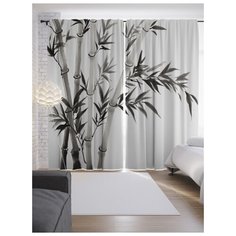 Портьеры JoyArty Небесный бамбук на ленте 265 см (p-15782)