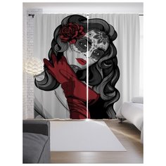 Портьеры JoyArty Лесная привлекательность на ленте 265 см (p-14521)