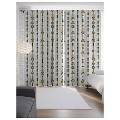 Портьеры JoyArty Вертикальные стрелы на ленте 265 см (p-15275)