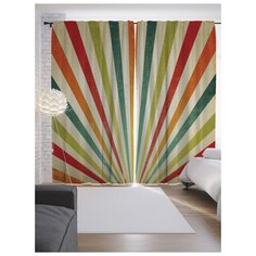 Портьеры JoyArty Яркие полосы на ленте 265 см (p-13184)