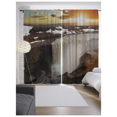 Портьеры JoyArty Зимний водопад на ленте 265 см (p-13902)