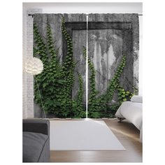 Портьеры JoyArty Зарастающие стены на ленте 265 см (p-12872)