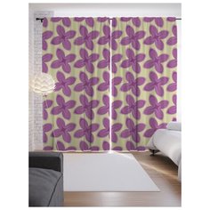 Портьеры JoyArty Поток цветов на ленте 265 см (p-22257)