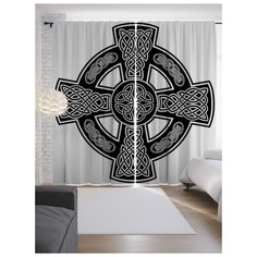 Портьеры JoyArty Кельтика на ленте 265 см (p-16879)