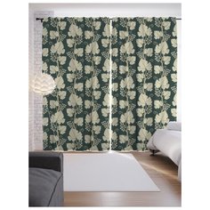 Портьеры JoyArty Виноградная рамка на ленте 265 см (p-21588)