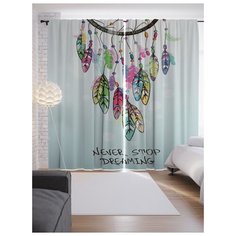 Портьеры JoyArty Ловец снов на ленте 265 см (p-4704)