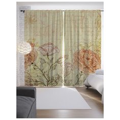Портьеры JoyArty Сад фантазий на ленте 265 см (p-16601)