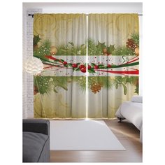 Портьеры JoyArty Рождественская легкость на ленте 265 см (p-5690)