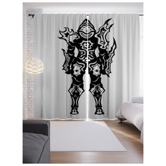 Портьеры JoyArty Бронь воина на ленте 265 см (p-23746)