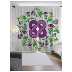 Портьеры JoyArty Бесконечная жизнь на ленте 265 см (p-16888)