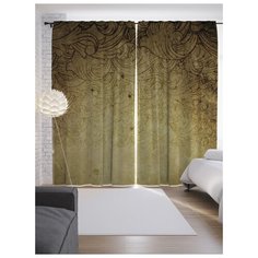 Портьеры JoyArty Теневые завитки на ленте 265 см (p-16596)