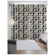 Портьеры JoyArty Крестики и нолики на ленте 265 см (p-19636)