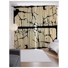 Портьеры JoyArty Темные повреждения на ленте 265 см (p-4591)