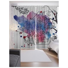 Портьеры JoyArty Хеллоуин Кошелек или жизнь на ленте 265 см (p-6015)