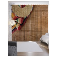 Портьеры JoyArty Маракасы ждут на ленте 265 см (p-20614)