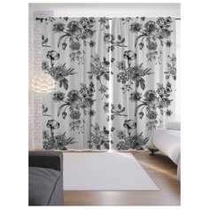 Портьеры JoyArty Вещие цветы на ленте 265 см (p-18094)