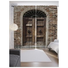 Портьеры JoyArty Дверь в прошлое на ленте 265 см (p-9206)