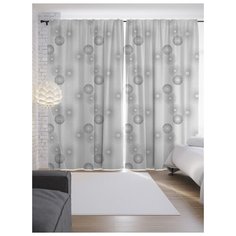 Портьеры JoyArty Сферический снег на ленте 265 см (p-20894)