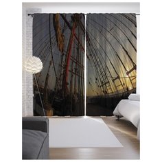 Портьеры JoyArty Борт корабля на ленте 265 см (p-8735)
