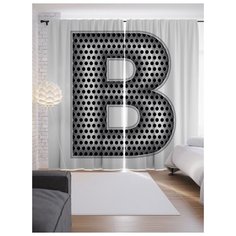 Портьеры JoyArty Алюминиевая b на ленте 265 см (p-4526b)