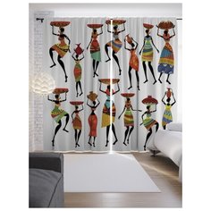 Портьеры JoyArty Выносливые женщины на ленте 265 см (p-17564)